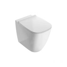 Jarrón de pared de suelo 55x36 cm en cerámica blanca Ceramica Globo Genesis