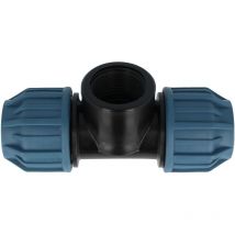 Jason PP-Klemmverbinder T-Stück mit ig ø 32 x 1/2 Zoll x 32 mm - dvgw zugelassen