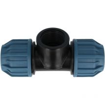 PP-Klemmverbinder T-Stück mit ig ø 25 x 1 Zoll x 25 mm - dvgw zugelassen - Jason