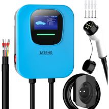 EV-Ladegerät 11 kW, 3 Phasen, Typ 2, 16 a, 8 m, iec 62196-2, Ladestation, schnelle Ladestation für Elektroautos, Wallbox - Jatrhg
