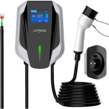 EV-Ladegerät, 7 kW, einphasig, Typ 2, 32 a, 10 m, iec 62196-2, Ladestation, schnelle Ladestation für Elektroautos, Wallbox - Jatrhg