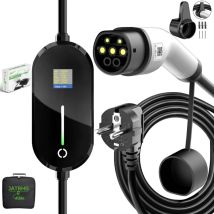 JATRHG EV-Ladegerät V2 5M 3,6 kW-1,5 kW 16 A 13 A 10 A 8 A Typ 2 tragbare Elektroauto-Ladestation, umschaltbarer Strom, einphasiges Schnellladegerät