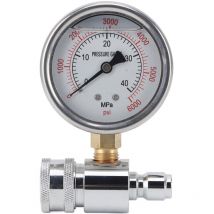 Jauge de nettoyeur haute pression 6000psi, haute pression 3/8 pouces, pièces à connexion rapide, accessoires