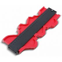 Jauge de profil irrégulière jauge de profil de jauge radian (25CM rouge) adaptée à la salle d'outils