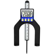 Jauge de profondeur numérique 80 mm, jauge de hauteur, règle de mesure à écran lcd pour scie à table, jauge d'épaisseur