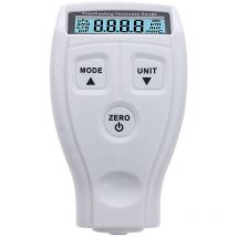 Lifcausal - Jauge d'épaisseur de peinture Jauge d'épaisseur de revêtement Jauge de profondeur de peinture avec écran lcd rétroéclairé (blanc)