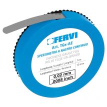 Jauge d'epaisseur de ruban d'acier 0.90 mm d'epaisseur 5 m Fervi tg090/ae