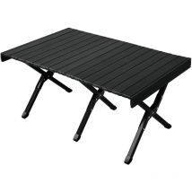 Jawinio Campingtisch Klappbar Falttisch Tragbar Aluminium Schwarz