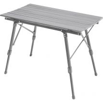 Campingtisch klappbar Falttisch höhenverstellbar Aluminium Silber - Jawinio
