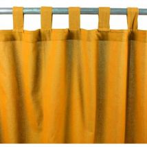 Jazz - Rideau 100% coton à pattes orange 150x250