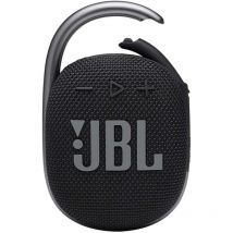 JBL CLIP 4 – Portable and lightweight Bluetooth speaker with integrated carabiner – Waterproof and dustproof – 10 hrs battery life – Black