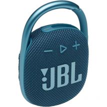 JBL CLIP 4 – Portable and lightweight Bluetooth speaker with integrated carabiner – Waterproof and dustproof – 10 hrs battery life – Blue