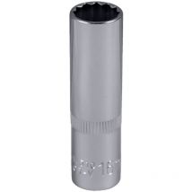 Jbm 14510 douille 12 pans 1/2 long 75MM 16MM chrome
