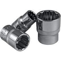 Jbm 14521 douille courte 12 pans 3/8 de 15MM - chrome