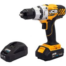Jcb Tools - jcb 18V Drill Driver 1x2.0Ah Lithium-Ion Battery and 2.4A fast charger