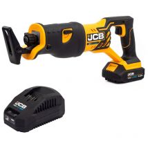 Jcb Tools - jcb 18V reciprocating saw with 2.0AH lithium-ion battery and 2.4A charger
