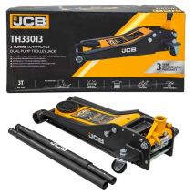 JCB - Gato de suelo con almohadilla de goma 3T min/max altura 77/505 mm