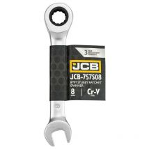 JCB - klucz oczkowy z grzechotką krótki 8mm