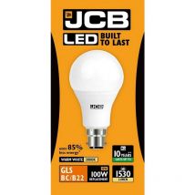 S10995 led gls Opal bc B22 15W (100W) Warm White 1520LM Box-12 - JCB