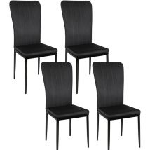 Esszimmerstuh,4er Set,Küchenstuhl Polsterstuhl Wohnzimmerstuhl Designstuhl mit Rückenlehne Schminktisch Stuhl Sitzfläche aus Samt,Stühle