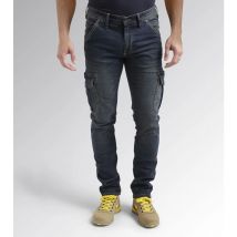 Jean de travail élastique stone cargo - Denim lavé l - fr (44/46) - us (33)
