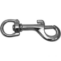 Jeans Haken -, Größe 67 m. Federschiebeverschluss und Drehgelenk, Stahl vern.