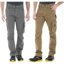 Rica Lewis - Pantaloni Da Lavoro In Cotone Con Tasconi Tabacco 58