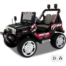Jeep Drifter Auto Elettrica per Bambini 12V - Nero