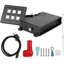 Jeffergarden - 12-24V voiture universel 6P led tactile Membrane panneau de commande interrupteur accessoire électronique