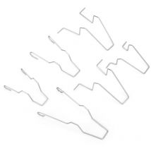 Rosvola - Jeffergarden 5ZHSFULLKIT 6PCS Acciaio Inox Faro Del Faro Dip Anabbaglianti Testa Della Lampada Lampadina di Fissaggio Morsetto a Molla per