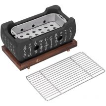 Jeffergarden Accessori per forno per fornelli a carbone in lega di alluminio per mini barbecue giapponese