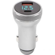 Adaptateur de charge de voiture rapide 36W, sortie d'énergie élevée, affichage numérique, Protection sre, chargeur de voiture pour voiture