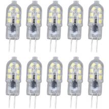 Ampoule led G4 2835 transparente, 10 paquets, lampe à led, prise, AC220V, pour armoire de camping-car, lumière de paysage, lumière blanche 6500K