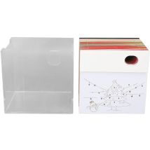 Jeffergarden - Bloc-Notes 3D pour arbre de nol, bloc-Notes innovant en papier, sculpture d'art, Notes autocollantes 3D, bloc-Notes d'art de sculpture