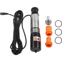 Jeffergarden Bomba de agua Solar de 12V cc, Motor de alambre de cobre, pozo sumergible de acero inoxidable de alta elevación, 180W