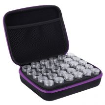 Bote de broderie diamant à 30 fentes, bote de rangement d'accessoires de peinture diamant, bote de rangement d'outils violet - Jeffergarden