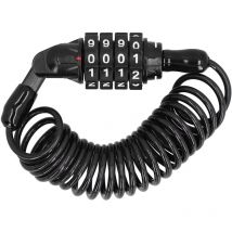 Câble de verrouillage pour casque de moto, antivol multifonctionnel, combinaison de mot de passe à 4 chiffres, Portable (l) - Jeffergarden