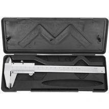 Rosvola - Jeffergarden Calibrador de acero al carbono, regla Vernier, medición de bricolaje de alta precisión de 0-150 mm para el hogar