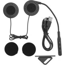 Casque de moto Bluetooth 5.0, étanche, mains libres, contrle des appels musicaux - Jeffergarden