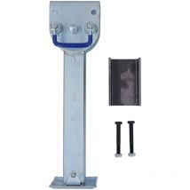 Jeffergarden Cavalletto per rimorchio da 440‐690 mm, gamba ribaltabile, portata 2.000 kg, in ferro zincato per camper, camper, roulotte