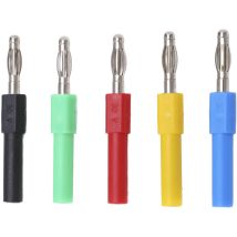 Jeffergarden - Connecteur banane 5 pièces/ensemble J.20012, adaptateur de connecteur banane 4mm mle à 2mm femelle pour multimètre