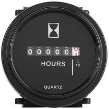 Jeffergarden - Contador de horas mecánico redondo dc 8‐80V, contador de horas con temporizador para motor de barco, camión y coche
