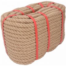 Corde en Fiber de chanvre torsadée multi-brins, corde de Protection de sécurité pour bricolage, artisanat, décoration de la maison, 50 mètres,