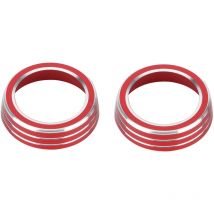 Jeffergarden - Couvercle de garniture de bouton de climatiseur de voiture, 2 pièces, anneau autocollant adapté à Honda Civic 10th