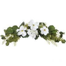 Décorations de Porte de Guirlande de Printemps, Faux Accessoires de Fleurs de Célébration D'église pour la Photographie de Fête de Mariage (z)