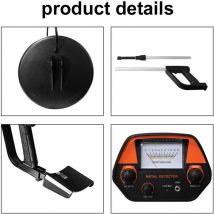 Jeffergarden - Detector de metales subterráneo GTX4030 Portable Portable Portable Fácil Desarrollador de alta sensibilidad con bobina de búsqueda
