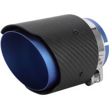 Jeffergarden - Embout de tuyau d'échappement en Fiber de carbone, entrée 80mm, sortie 101mm, gorge droite, mat, adapté pour Mazda CX5 CX4 (bleu)