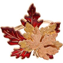 Jeffergarden Fermoir de Serviette de Noël Ronds de Serviette, Ronds de Serviette d'automne pour Le Dîner Mariage Vacances Noël Thanksgiving (X)