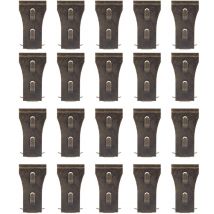 Gancio da parete in acciaio legato, 20 pezzi, per decorazioni per la casa, per mattoni da 2‐1/4 a 2‐2/5 pollici - Jeffergarden