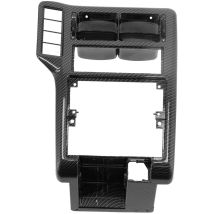 Jeffergarden Grille de ventilation A/C pour tableau de bord, garniture de Console centrale en Fiber de carbone 6N1858071A adaptée pour Seat Ibiza II 2